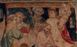 Historia de San Piat y San Eleuterio, Escena 7 (detalle) El bautismo. de Unknown artist