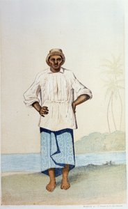 Hoaori de Oceanía - en "First swedish circumnavigation" de Skogman Carl Johan Alfred, ed. Estocolmo, Adolf Bonnier