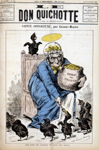 Santa Oportuna y el presupuesto de cultos: a los pequeños cuervos les da su pastura de Unknown artist
