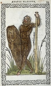 Hombre salvaje - en “Hábitos y efigies” de Jean Sluperius de Unknown artist