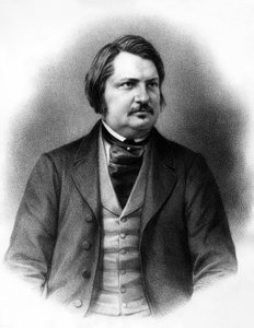 Honore de Balzac (1799-1850) Novelista francés , c. 1840 (grabado) de Unknown artist