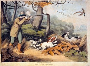 Caza de faisanes en Inglaterra de Unknown artist