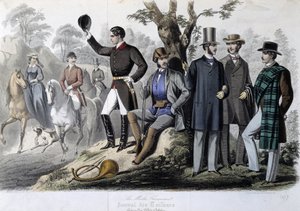Trajes de caza, "Le Journal des tailors" de Unknown artist