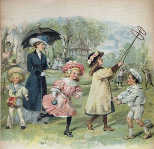 Ilustración en "La jour de Ginette et Raymond", principios del siglo XX.