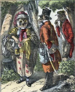 Ilustración del cuento “Buena Mamá Oveja”. En “Cuentos del hogar para los pequeños”. Grabado anónimo del siglo XIX. de Unknown artist