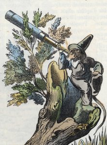 Ilustración del cuento "El terrible Raminagrobis y los ratones". En "Cuentos del hogar para los pequeños". Grabado anónimo del siglo XIX. de Unknown artist