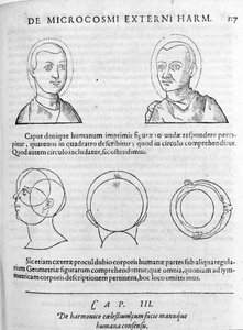 Imagen de fisionomía de “Collectio Operum” de Robert Fludd (Robertus de Fluctibus). Londres 1617 de Unknown artist