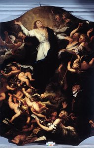 Inmaculada Concepción con San Felipe Neri de Unknown artist