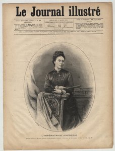 Emperatriz Frederic - Victoria del Reino Unido (1840-1901) Victoria Adelaide Marie Louise del Reino Unido, Princesa Real de Gran Bretaña e Irlanda - Victoria, Princesa Real (Emperatriz Frederick) - portada de “The Illustrous Journal” de marzo de 1894