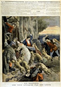 En Hungría: una boda atacada por lobos - en “Le Petit Journal” del 23/12/1894 de Unknown artist