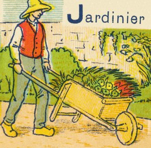 J como jardinero