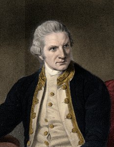 James Cook 1728-1779 - grabado - siglo XIX