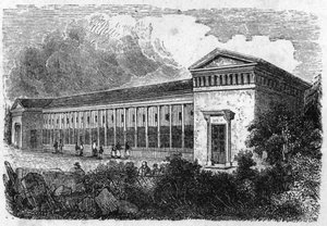 Jardin des Plantes en París en 1861: casa de animales carnívoros