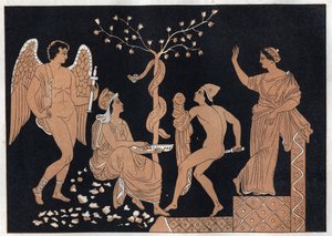 Jason y Medea - grabado de 