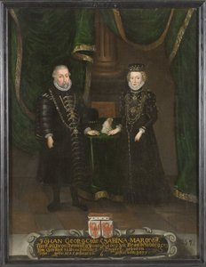 Juan Jorge (1525-1598), Elector de Brandeburgo y Sabina de Brandeburgo-Ansbach (1529-1575), Electora de Brandeburgo de Unknown artist