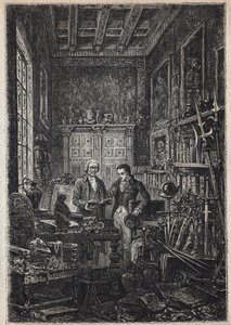 Jonathan Oldenbuck - (El Santo de los Santos del Anticuario) - Ilustración del siglo XIX para la novela “The Antiquary” de Unknown artist