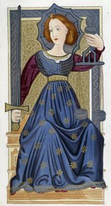 Justicia - Facsímil de una iluminación de Unknown artist