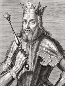 Rey Afonso IV de Portugal. Retrato.