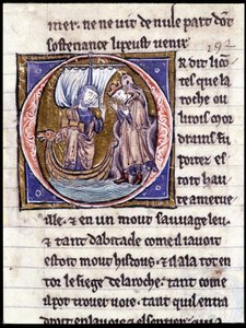 Rey Modreius. Manuscrito: Conquista del Santo Grial, escrito 717 años después de la pasión de nuestro señor. Biblioteca municipal de Rennes, ms. 255 (Colección de novelas de la Mesa Redonda); París de Unknown artist
