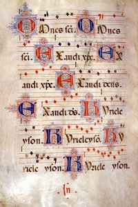 Kyrie del Coro de Crescenzago, finales del siglo XV. Biblioteca de Sant