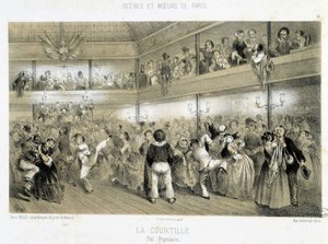 La Courtille: baile popular - siglo XIX de Unknown artist