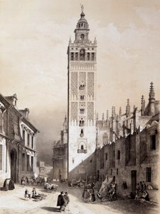 La Giralda, Sevilla, “España Artística y Monumental de los sitios y monumentos famosos de España” por Don Genaro Pérez de Villa de Unknown artist