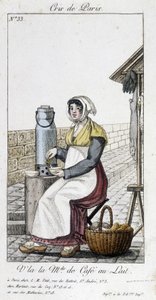 La comerciante de café con leche - en "Cris de Paris"