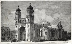 Le Palais Rameau (1878-1881) en Lille - grabado de 1884