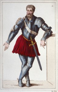 El caballero Bayard (1475-1524) grabado 1830