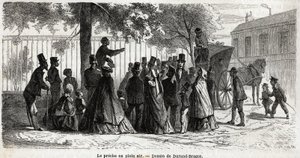 El sermón al aire libre en Londres de Unknown artist