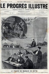 El juicio del marqués de Nayve en las asambleas de Bourges en 1895 - Grabado en "Le Progres illustré" de 1895 de Unknown artist