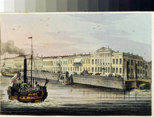 El Quai des Anglais en San Petersburgo (Álbum de Marie Taglioni de Unknown artist