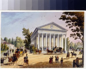 El teatro de verano en la isla de Kamenny en San Petersburgo (Álbum de Marie Taglioni de Unknown artist