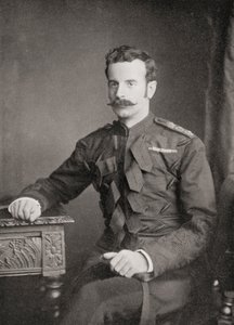 Teniente General Douglas Mackinnon Baillie Hamilton Cochrane, 12º Conde de Dundonald, del libro South Africa and the Transvaal War por Louis Creswicke, pub. 1900