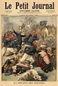 Teniente Coronel Joseph Joffre (1852-1931), comandante de las fuerzas francesas en Sudán, sometió el 23 de marzo de 1894 a las tribus tuareg “Tengereguif” entre los lagos de Goro y Fati. de Unknown artist