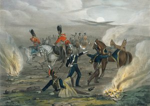 ¿Vida en el campamento antes de Sebastopol. No. 4 La alarma de medianoche?, c.1854