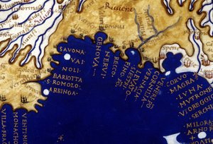 Liguria. Atlas manuscrito del siglo XV Berlinghieri