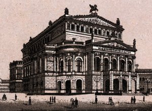 La ópera (Casa de la Ópera) en Frankfurt, Alemania en "El mundo ilustrado 168 vistas" Sin fecha (finales del siglo XIX)
