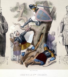 Luis VII el Joven (1120/1180), Capeto durante la Segunda Cruzada (1147/1149) de Unknown artist