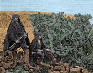 Mafia (Cosa nostra) en Sicilia: picciotti jóvenes miembros de la mafia, finales del siglo XIX de Unknown artist