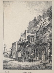 Maison Arabe (Casa Árabe) - grabado de 1889 en “Histoire de l