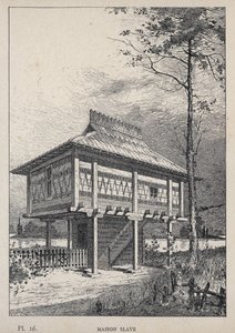 Maison Slave (Casa Eslava) - grabado de 1889 en “Histoire de l