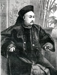 Mandarín Tchung Hao (Chung How), Grabado 1868