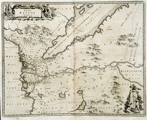 Mapa de Egipto - grabado por Dapper