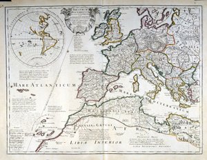 Mapa de Europa. Principios del siglo XVII de Unknown artist