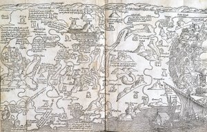Mapa de Palestina - en "Las Santas Peregrinaciones" de Bernard de Breydenbach de Unknown artist