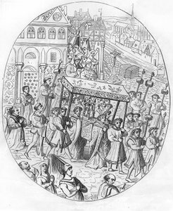 Marcha de una corporación de joyeros en el siglo XV de Unknown artist