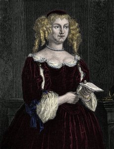 Marie de Rabutin-Chantal, marquesa de Sévigné conocida como Madame de Sévigné. Grabado de 1862 en 