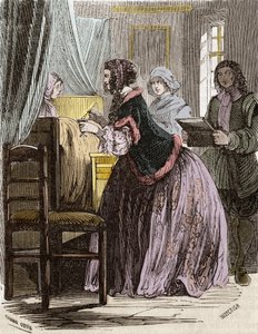 La marquesa de Brinvilliers envenenando a los pacientes del Hotel Dieu en París de Unknown artist