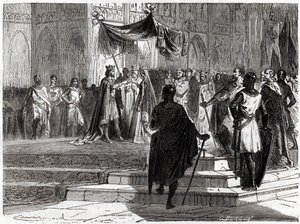 Matrimonio de Luis el Joven (1120 - 1180) con Alienor de Aquitania.